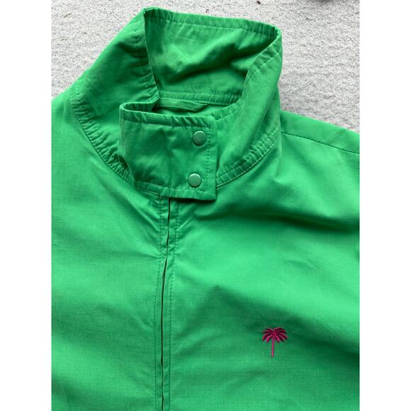 Lilly Pulitzer Lightweight Windbreaker Mesh Lined Jacket Womens Small Green Pink - Picture 8 of 14